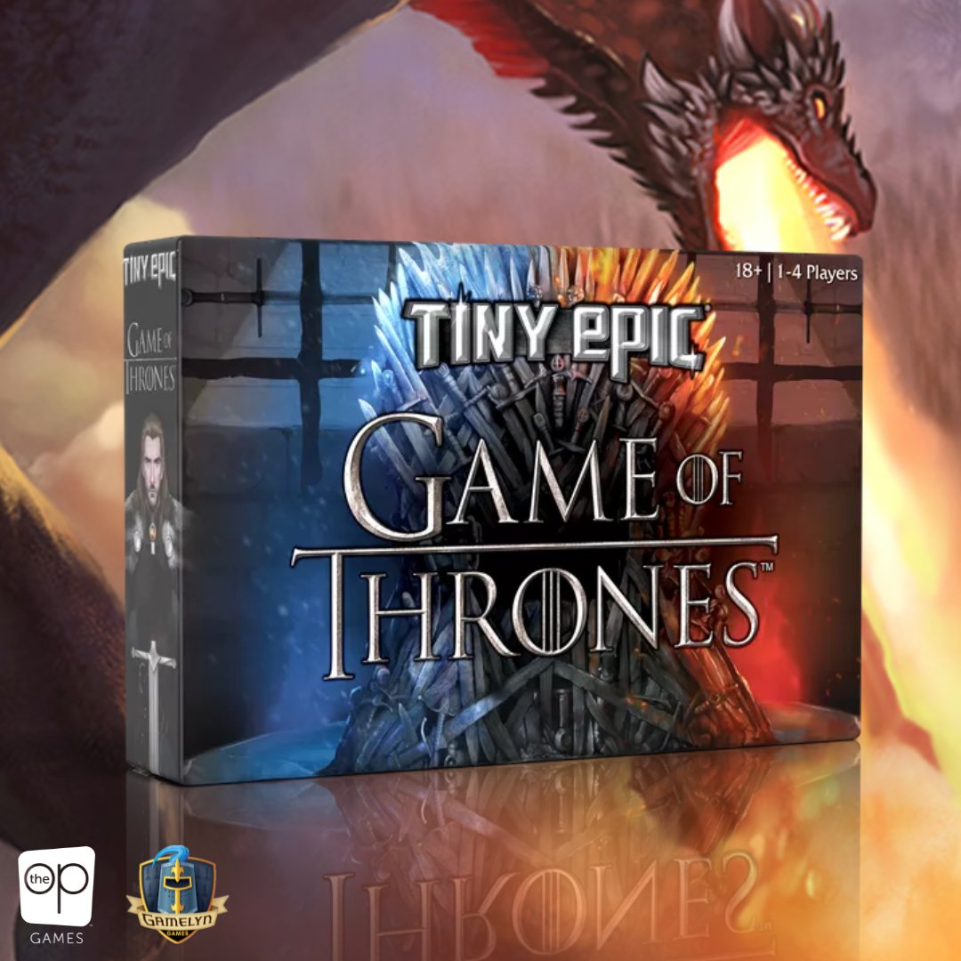 We're thrilled to be partnering with our friends at @Gamelyn_Games on Tiny Epic Game of Thrones and to be bringing the game to retail later this year! Learn more on their Kickstarter page: rebrand.ly/TinyEpicGoT⚔️ #boardgames #gameofthrones #GoT