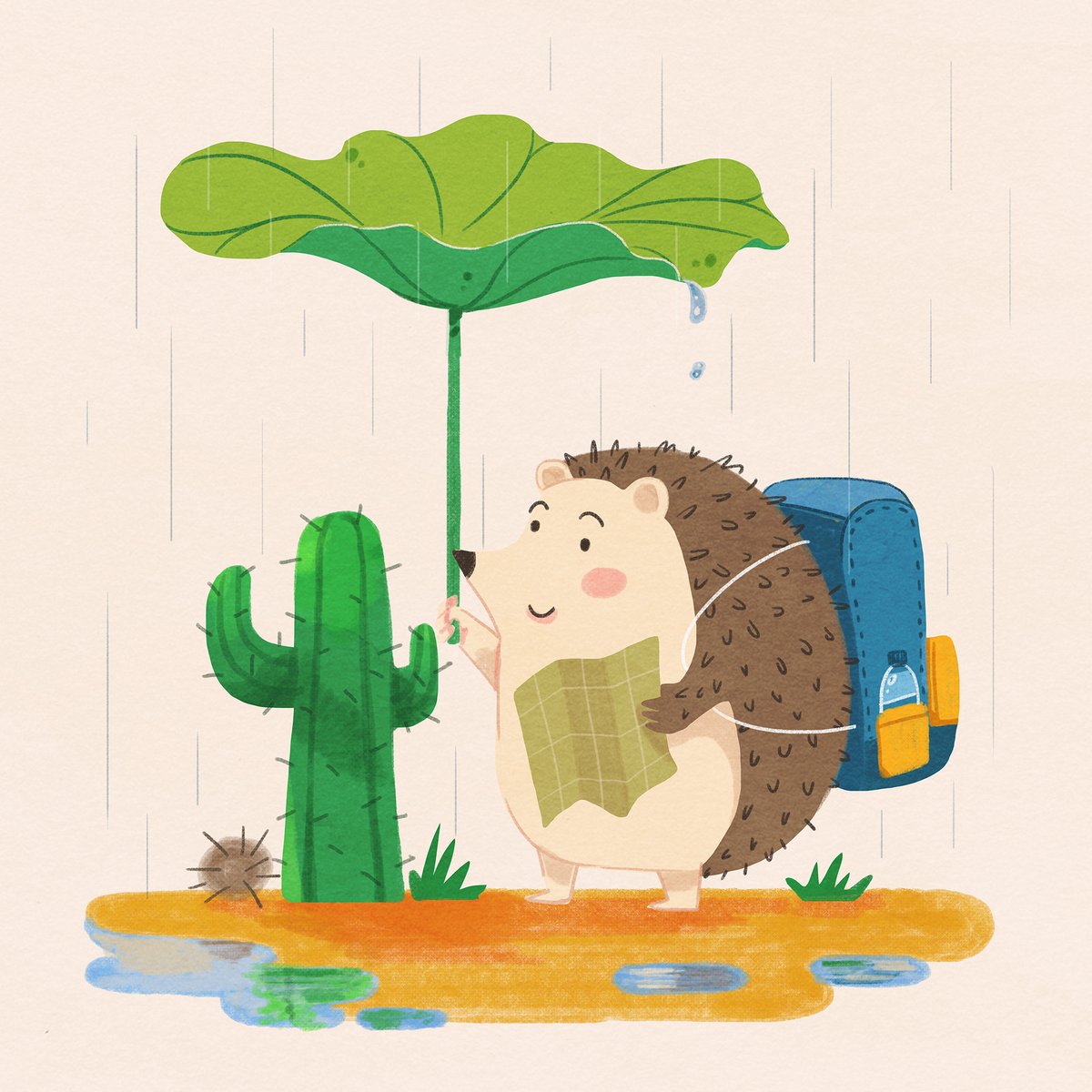 Cute Hedgehog Character  
Check out my Gig on Fiverr:  fiverr.com/s/mlVqp9
#african #Fiverr #fiverrgigpromotion #fiverrseller #characterdesign #drawings #illustration #cuteanimal #ChildrensBooks