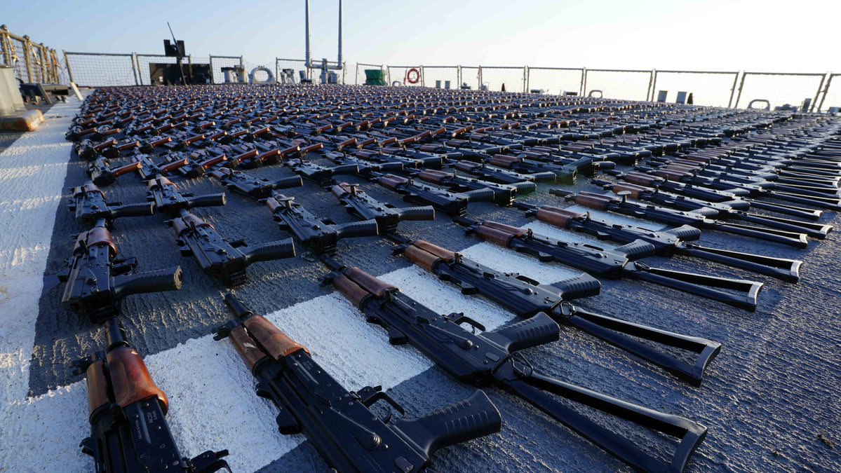⚡️The Central Command of the 🇺🇸US Armed Forces announced that it had handed over to 🇺🇦Ukraine the weapons seized from four Iranian ships, which were supposed to be delivered to 🇮🇷Iranian proxy forces

Among the weapons:

▪️more than 5,000 Kalashnikov assault rifles;
▪️sniper