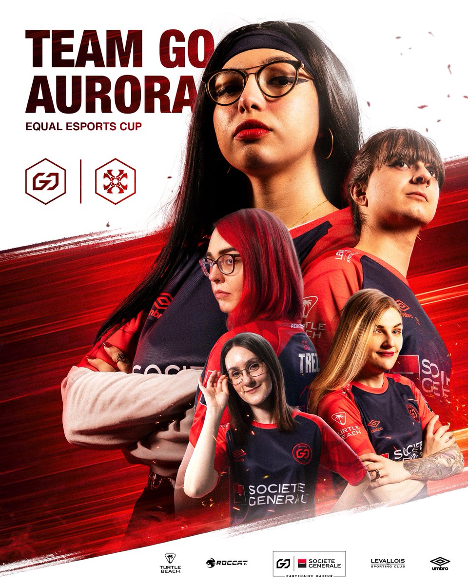 Après la France, l'Europe 🇪🇺 GO Aurora fait partie des 8 équipes invitées à l'EQUAL ESPORTS CUP 2024🏆 Rendez-vous le 3 Mai pour notre premier match ! #RedStorm 🌪️