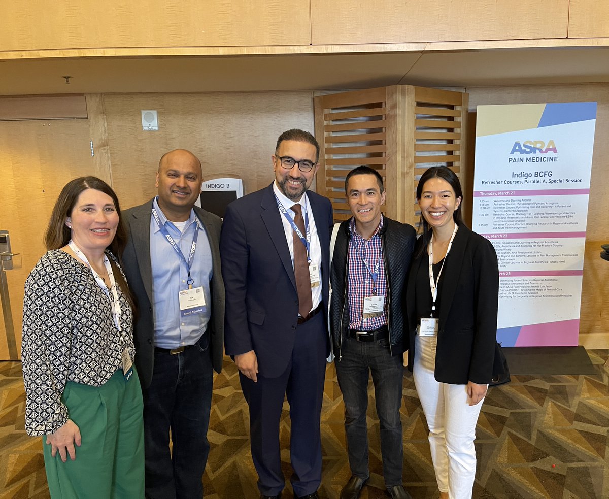 VUMC_Anes's tweet photo. Dr. Raj Gupta is a member of the American Society of Regional Anesthesia and Pain Medicine Board of Directors. He recently contributed his expertise to planning and executing a successful meeting in San Diego, CA. @dr_rajgupta @asra_society #ASRASpring24 #VUMCHealth ⭐ https://t.co/ipKrZIWs8J