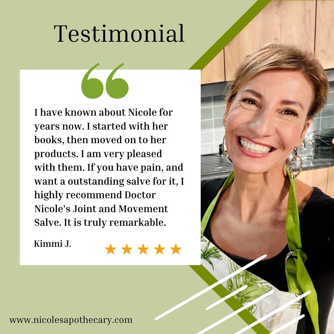 Kimmi, your support means the world! Your journey, from immersing yourself in my books to placing your trust in my products, warms my heart. Thank you so much! :-) It's my mission to provide relief that empowers you to keep moving forward! 💪 #apothecary #herbalremedies