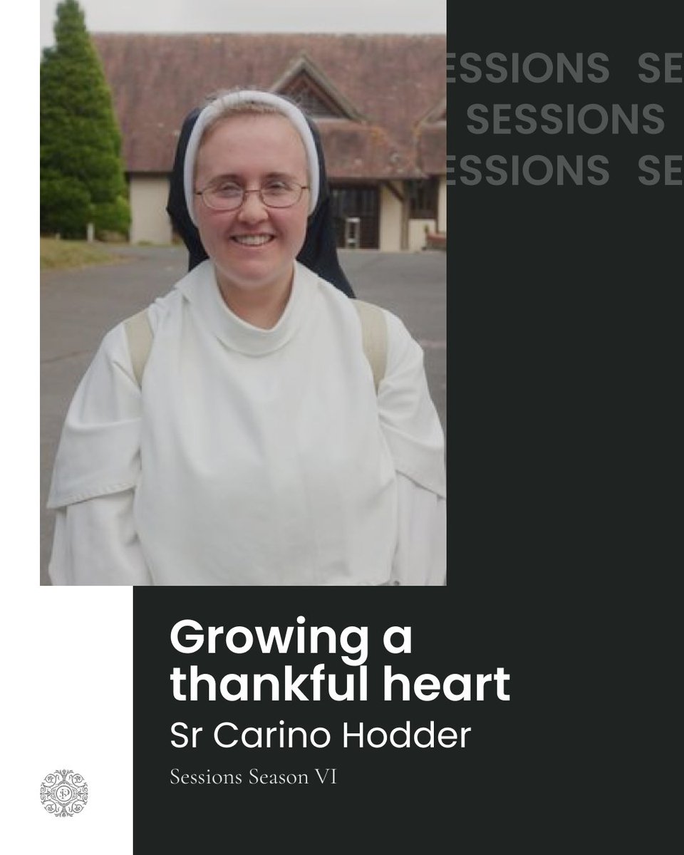 Join us next Monday for 'Growing a thankful heart' with Sr Carino Hodder OP! Sr Carino is a Dominican Sister based in @PortsmouthRC @domsrstjoseph She currently works with the sisters' apostolate of adult faith formation, Light of Truth. Sign up | stpatricksoho.churchsuite.com/events/aciqtlt1