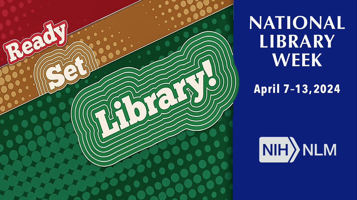 Today is #NationalLibraryWorkersDay, a day for everyone to recognize the contributions made by library workers. We are grateful for the staff, researchers, & community members who make up #OneNLM. Happy #NationalLibraryWeek! Learn more about NLM: loom.ly/6GpwP3k