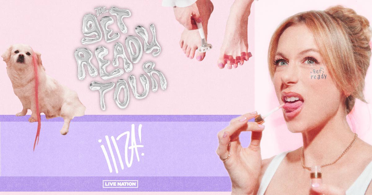 Iliza Shlesinger is heading your way for The Get Ready Tour! Tickets on sale starting this Friday April 12 at 10am local!🪒💄🎉 🎟️ livenation.com/artist/K8vZ917… @iliza