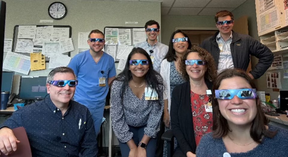 Monday continuity clinic was ready for the eclipse! #whywake