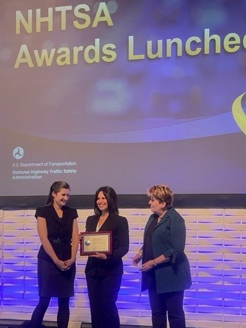 Marielena Gutierrez, the dedicated and talented SRTS Coordinator for GA's metro Atl region, was awarded a 2024 Public Service Award by the National Highway Traffic Safety Administration <a href="/NHTSAgov/">nhtsagov</a>  at the #LifesaversConference2024 in Denver, CO. <a href="/AECOM/">AECOM</a>   <a href="/GADeptofTrans/">Georgia DOT</a>  Congrats!