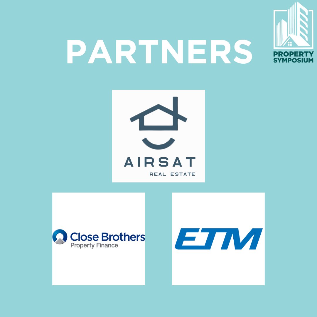 We have an incredible array of Partners on board for this years Property Symposium. Our thanks to @AirsatRE, Close Brothers Property Finance and ETM Recycling for your support and involvement this year. Secure your ticket here: tickets.matterpay.com/s/mediaclash/Z…