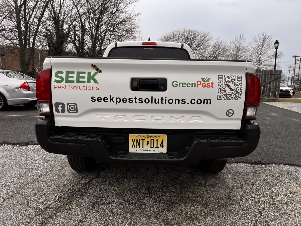 It's been a beautiful start to spring so far and we've been quiet but busy! Seek Pest Control is a new crew in town to help with all your pesky problems that come with the new season. 🐛
#vehiclegraphics #vehicledecals #customgraphics #vehiclewraps #vehicles...