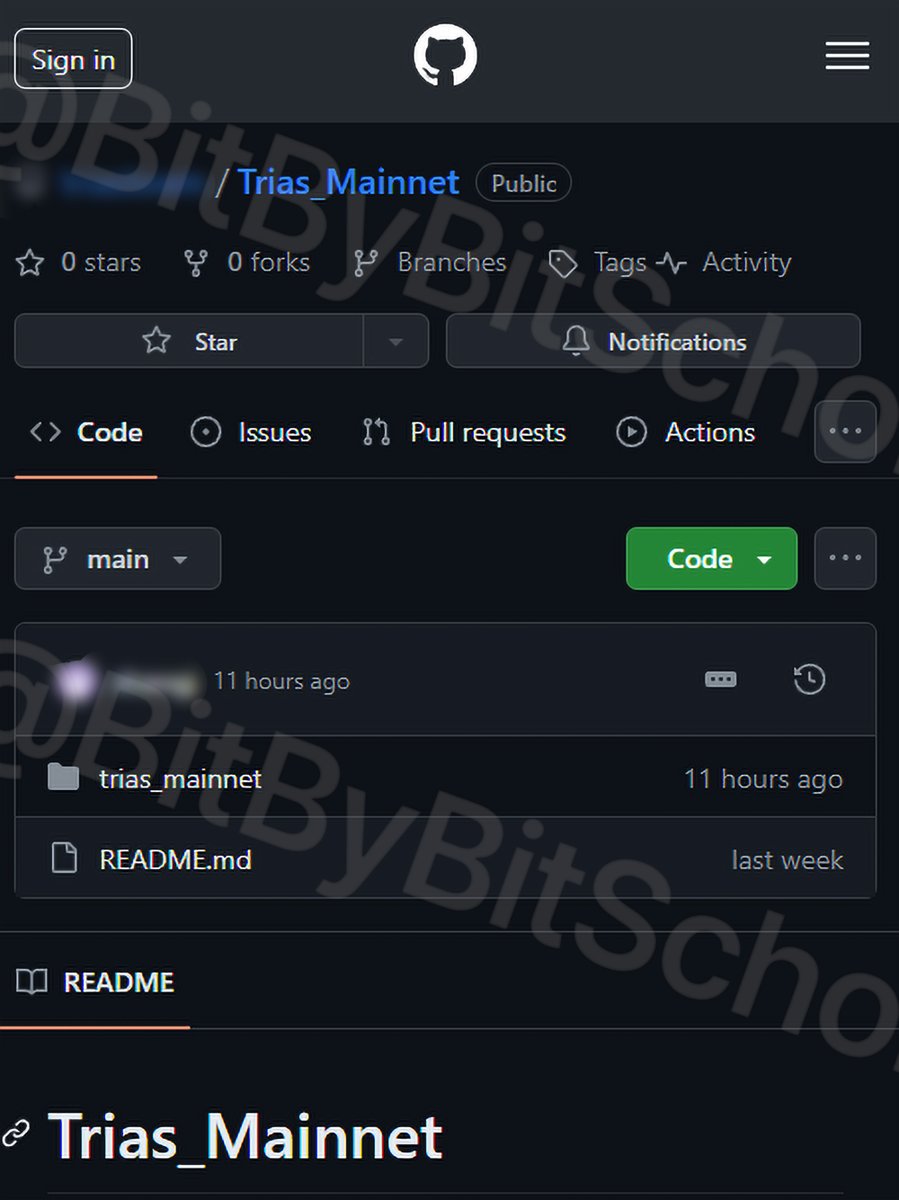 🚀 $TRIAS Mainnet GitHub Now Public! 🚀 🔍 We're gearing up for the mainnet launch of $TRIAS! Get ready to be able to explore and build on the $TRIAS Trust Smart Chain and #NetX Layer 1. 📝 The GitHub repository is being prepared as we speak. 📅 Mainnet is planned for this…