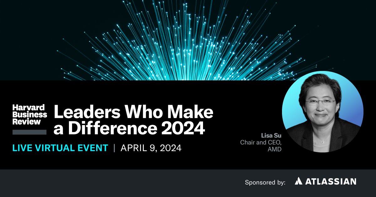 Please welcome our first speaker to the virtual stage: @lisasu. We’re exploring the future of AI with Su, informed by her work as CEO of @AMD. #Leaders2024