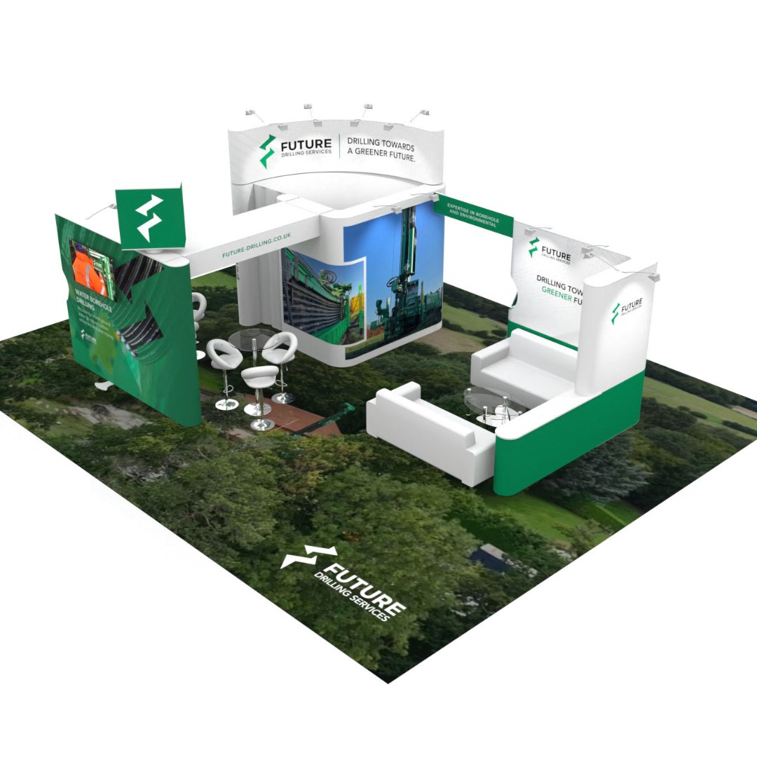 Earthy 10x8m Island Stand for Shout! Design & Print
#exhibitionstand