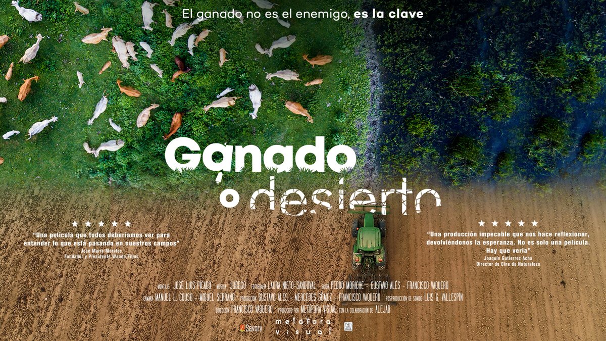 Dimarts 16 a les 19 h, projectarem 'Ganado o desierto'. En col·aboració amb @APAEMA Un documental que té l'objectiu de difondre que el bestiar no és l'enemic, és la clau. Entrades disponibles a cineciutat.org/es/pelicula/ga…