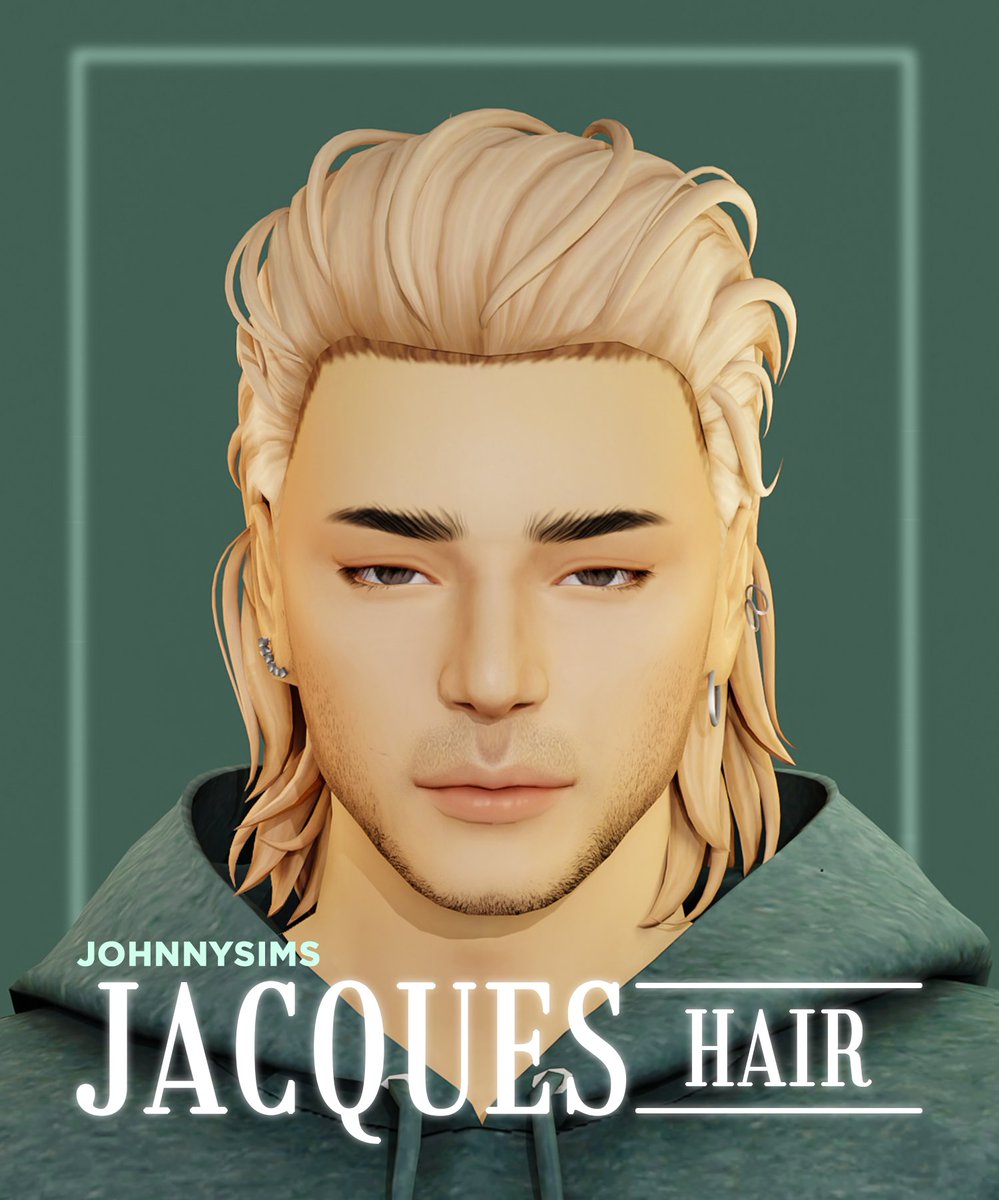 Jacques Hair is now up for download ✨

📌Get it on my patreon! Link in my bio.
(public release on 04/23)

#TS4 #TheSims4 #sims4cc #s4cc