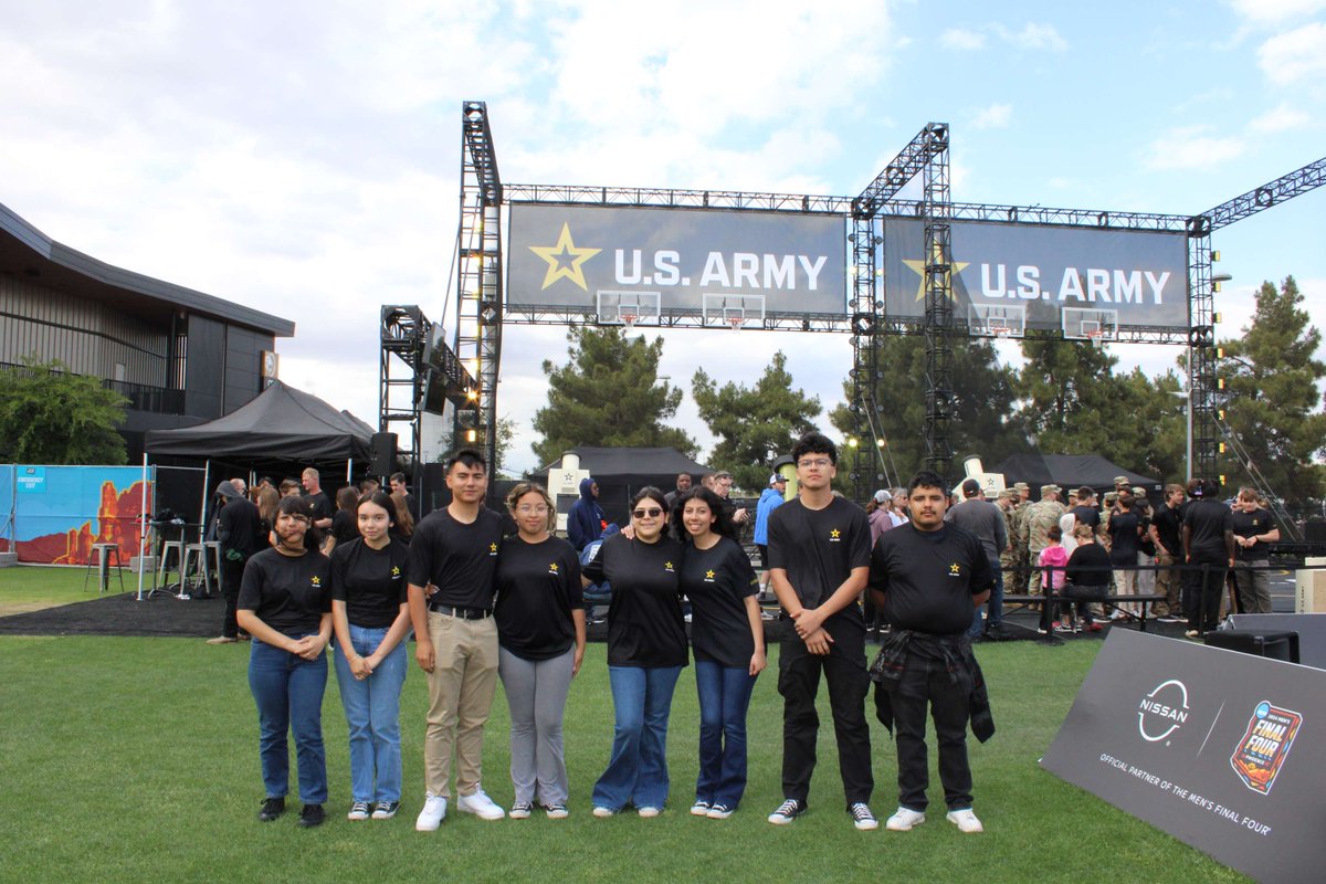 Trevor G. Browne's JROTC enjoyed the National Army film shoot for a commercial and marketing campaign that was broadcasted during the Final Four in Phoenix, AZ. #onceabruinalwaysabruin #tgbrocks #championsofexcellence #thisiswhoweare #pxunext