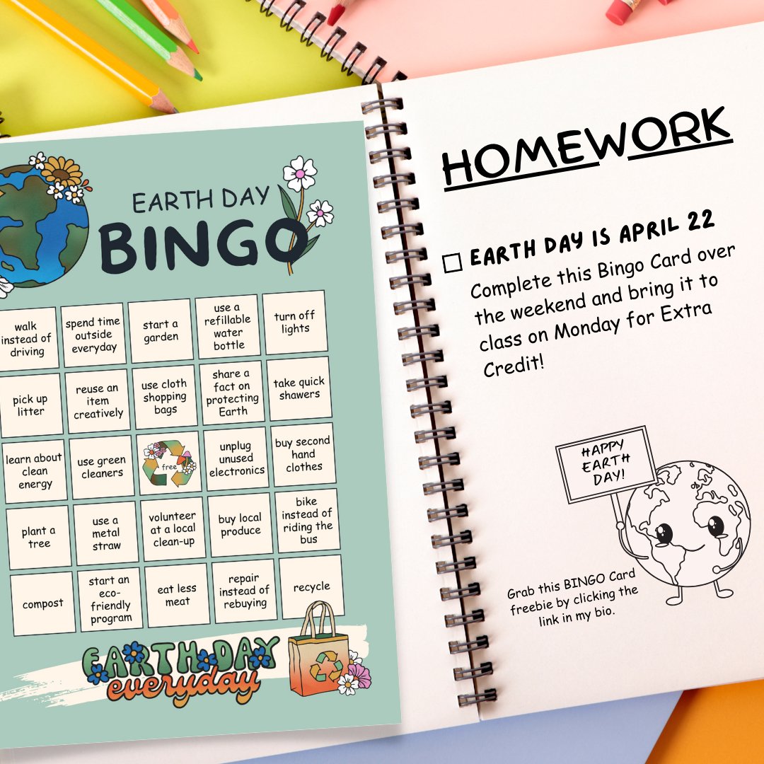 💚🌎To join in the festivities, we have a 👉𝗙𝗥𝗘𝗘 𝗘𝗮𝗿𝘁𝗵 𝗗𝗮𝘆 𝗕𝗜𝗡𝗚𝗢 𝗖𝗮𝗿𝗱 that will challenge your students to get a BINGO with our fun and eco-friendly challenges.
nitty-gritty-science.ck.page/19a7e37e96
#earthday #scienceteacher #iteachscience #elementaryteacher