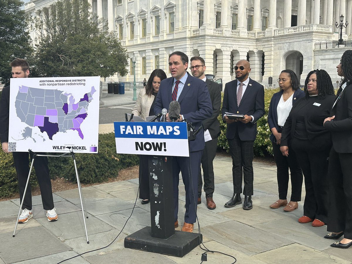 Happening Now: @RepWileyNickel is introducing Fair Maps Act to combat partisan gerrymandering. It would create independent, non-partisan redistricting commissions in every state. (Nickel isn’t running for reelection b/c his district became much more R under new map)#ncpol