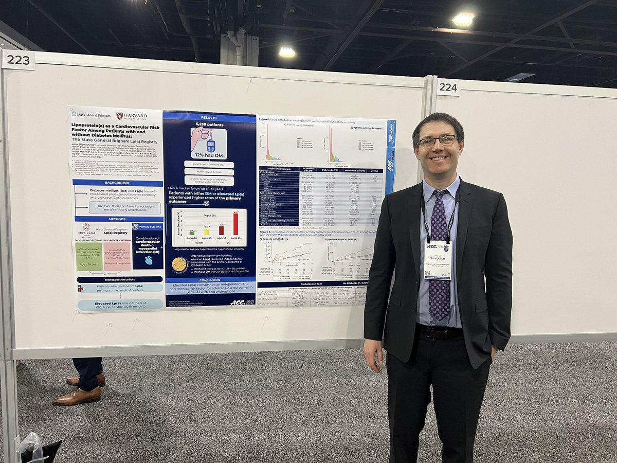 Scholar, researcher, clinician, & superstar imaging fellow @ArthurShiyovich @BWHCVImaging @harvardmed with unique insights into Lp(a) as a risk factor in DM #ACC24 @ACCinTouch @RonBlankstein @mdicarli @RCardoso_MD @DanielMHuck @AvinainderSingh @GaryPeng20 @ayaz_aghayev @sarahcud