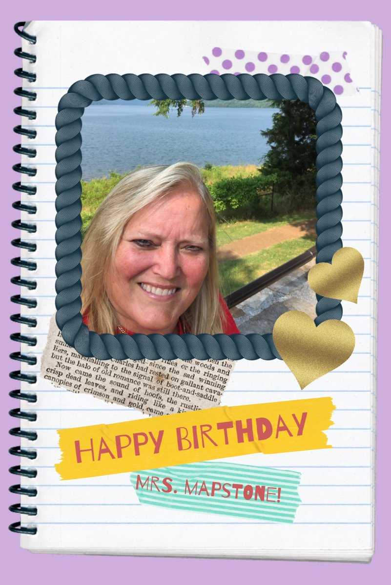 RRESchool's tweet photo. #HBD Mrs. Mapstone! https://t.co/HpMm1xfCJH