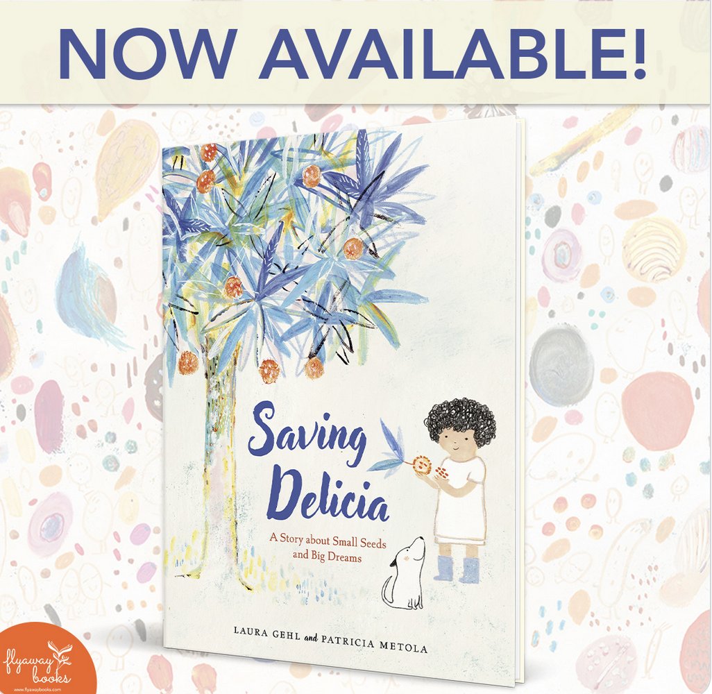 Saving Delicia, gorgeously illustrated by Patricia Metola (illustrator of Apple and Magnolia), is out today! I hope you will check out our story of seed banks, intergenerational friendship, and hope for the future.