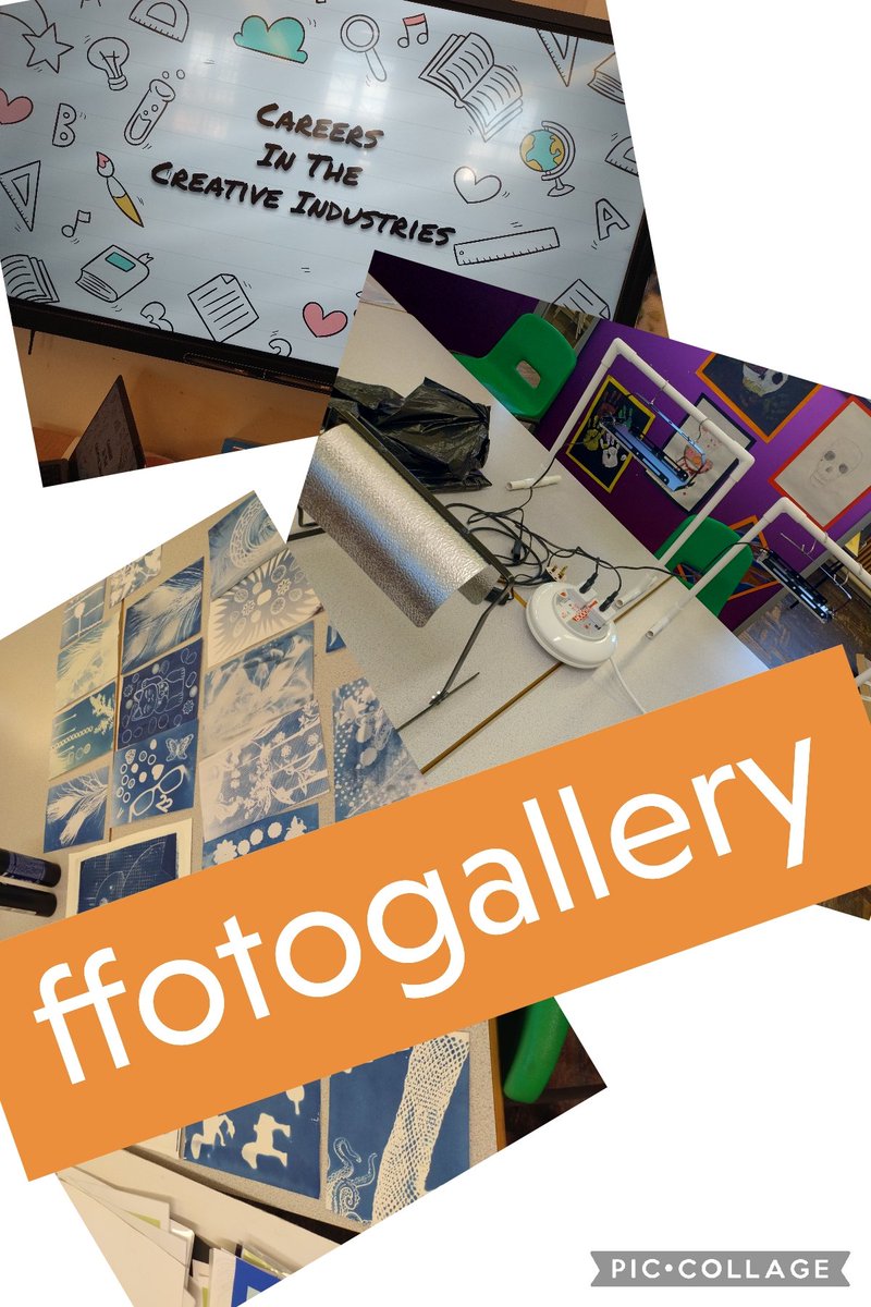 Many thanks to Cath from @ffotogallery for delivering an excellent career talk and Cyanotype workshop with EOTAS learners in Cardiff today. Great that the learners work will go towards their qualification.