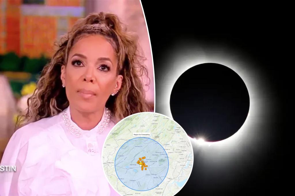 nypost's tweet image. ‘The View’ co-host Sunny Hostin claims eclipse caused by climate change trib.al/ZYorstO