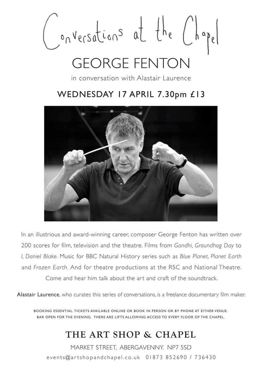 One of the greats. In Abergavenny next Wednesday.