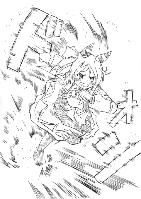 わたしに期待してくれたひとのために…!
#ウマ娘 #ヒシミラクル 