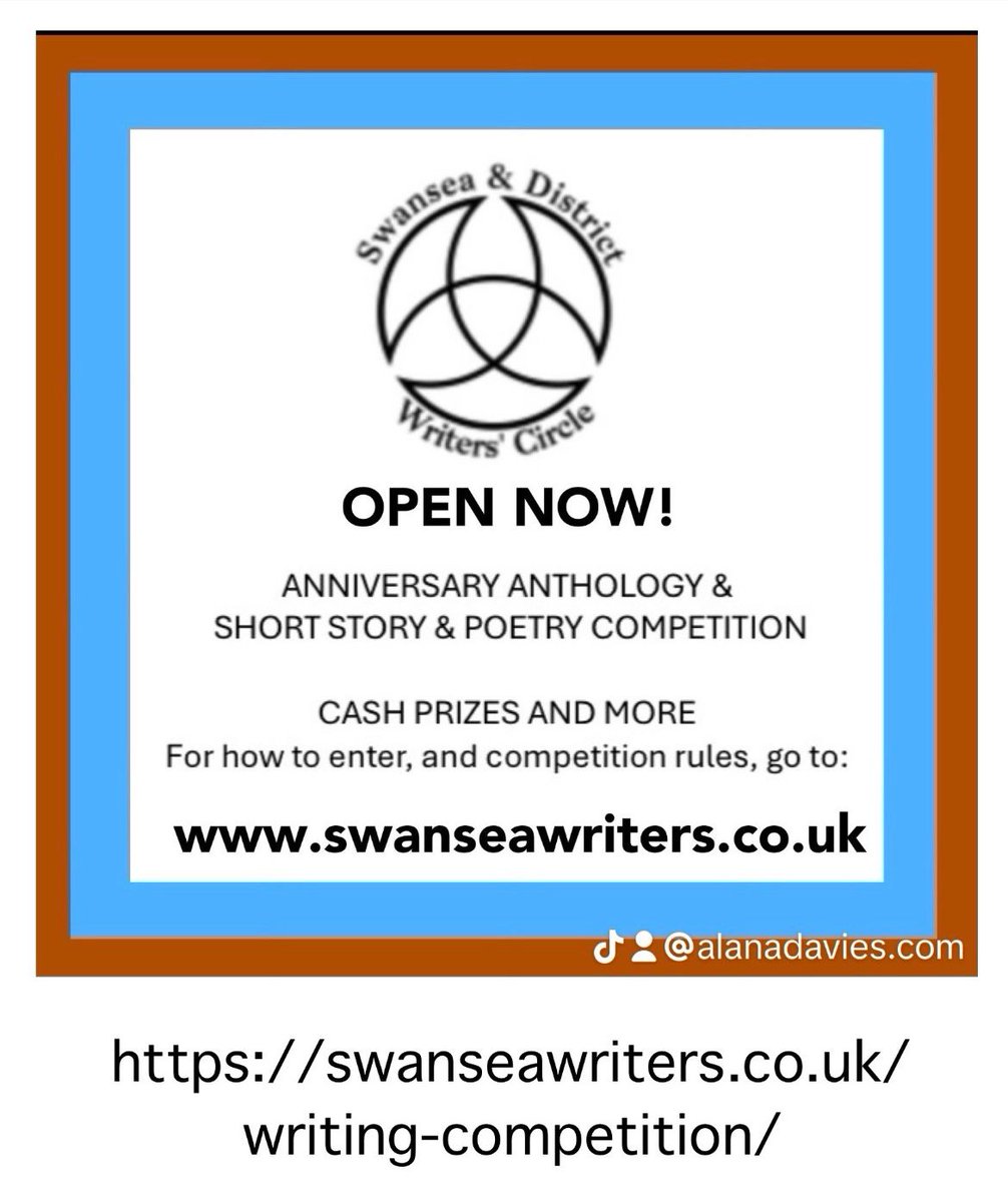 2024 is our 70th and to celebrate we've launched a fabulous competition. There are cash prizes and the chance to see your work published in our forthcoming anthology to be won. Find out more at swanseawriters.co.uk and get those entries in!