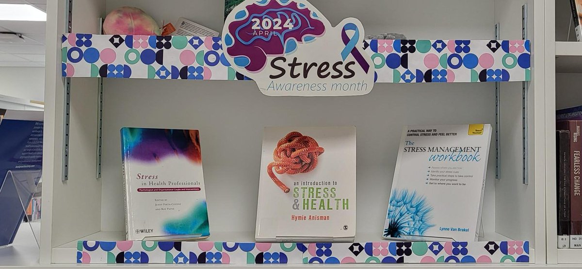 April is #StressAwarenessMonth, we would love all #pahtpeople at @nhsharlow to use our resources to find ways to help manage stress, which can be particularly difficult for healthcare professionals. We have lots of books, articles and resources to help support you.