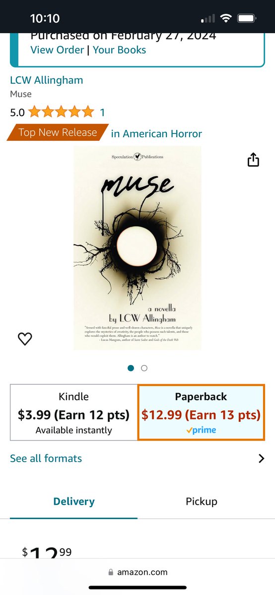 I’m reeling a little. I woke up to this! Thank you so much to everyone who’s ordered a copy. I hope you all enjoy it. #bookbirthday #newbook #newhorror