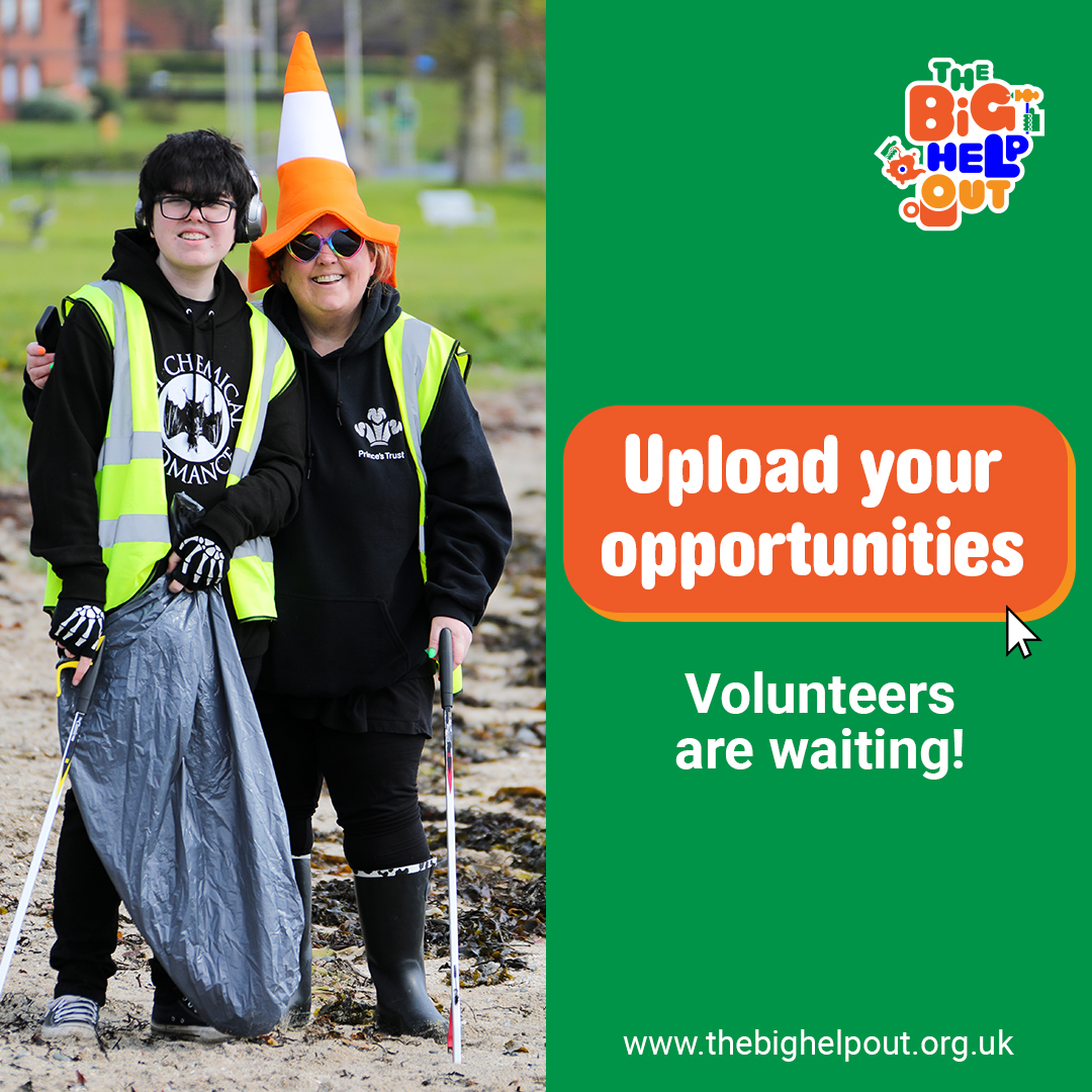 Is your organisation looking for volunteers? Use the Big Help Out platform to connect with volunteers who can’t wait to #LendAHand this summer! UPLOAD your opportunities today: bit.ly/bho-org-x-utm #BigHelpOut #LendAHand ✋💚