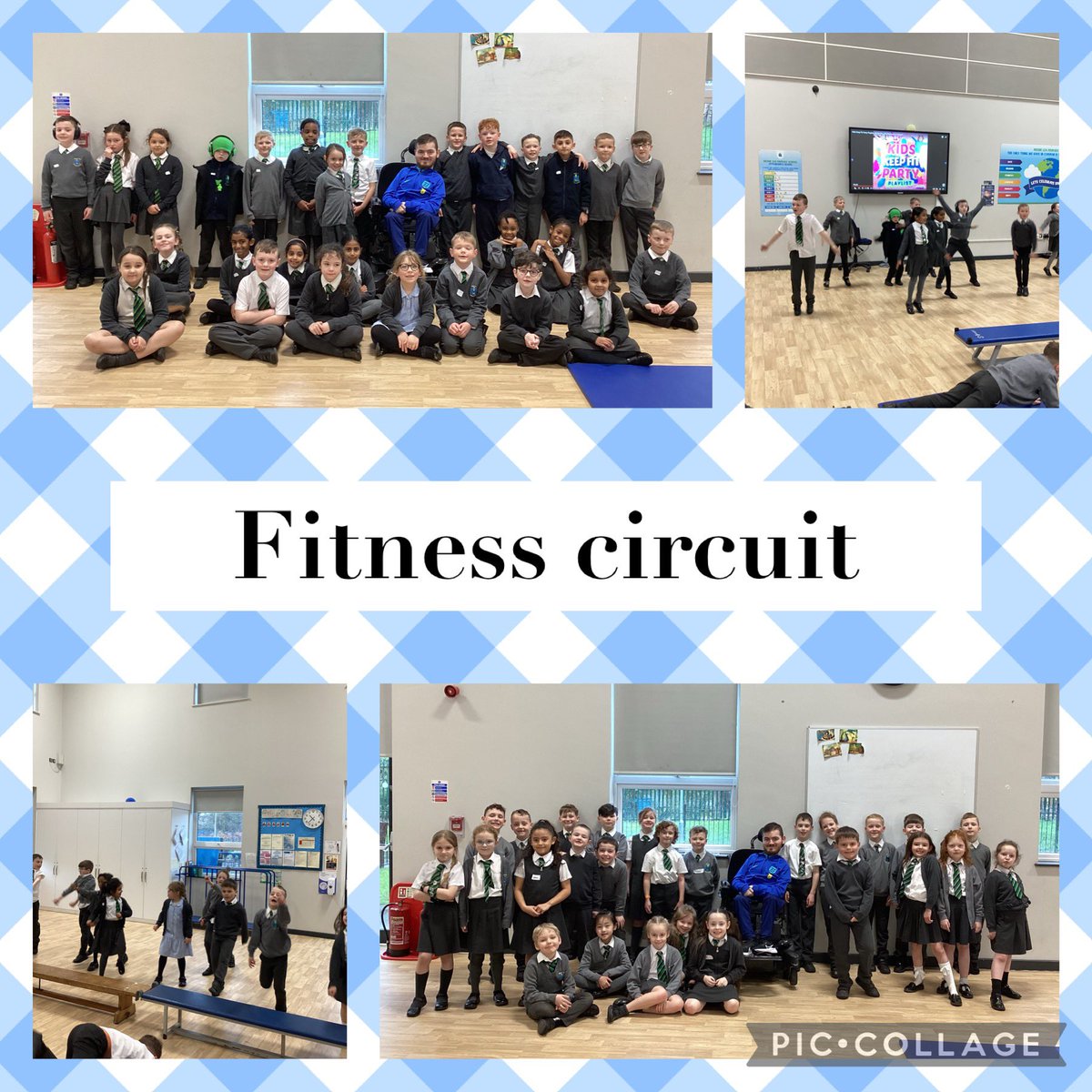 This morning Year 3 enjoyed taking part in a fitness circuit with athlete Brad Bates. #everychildanathlete