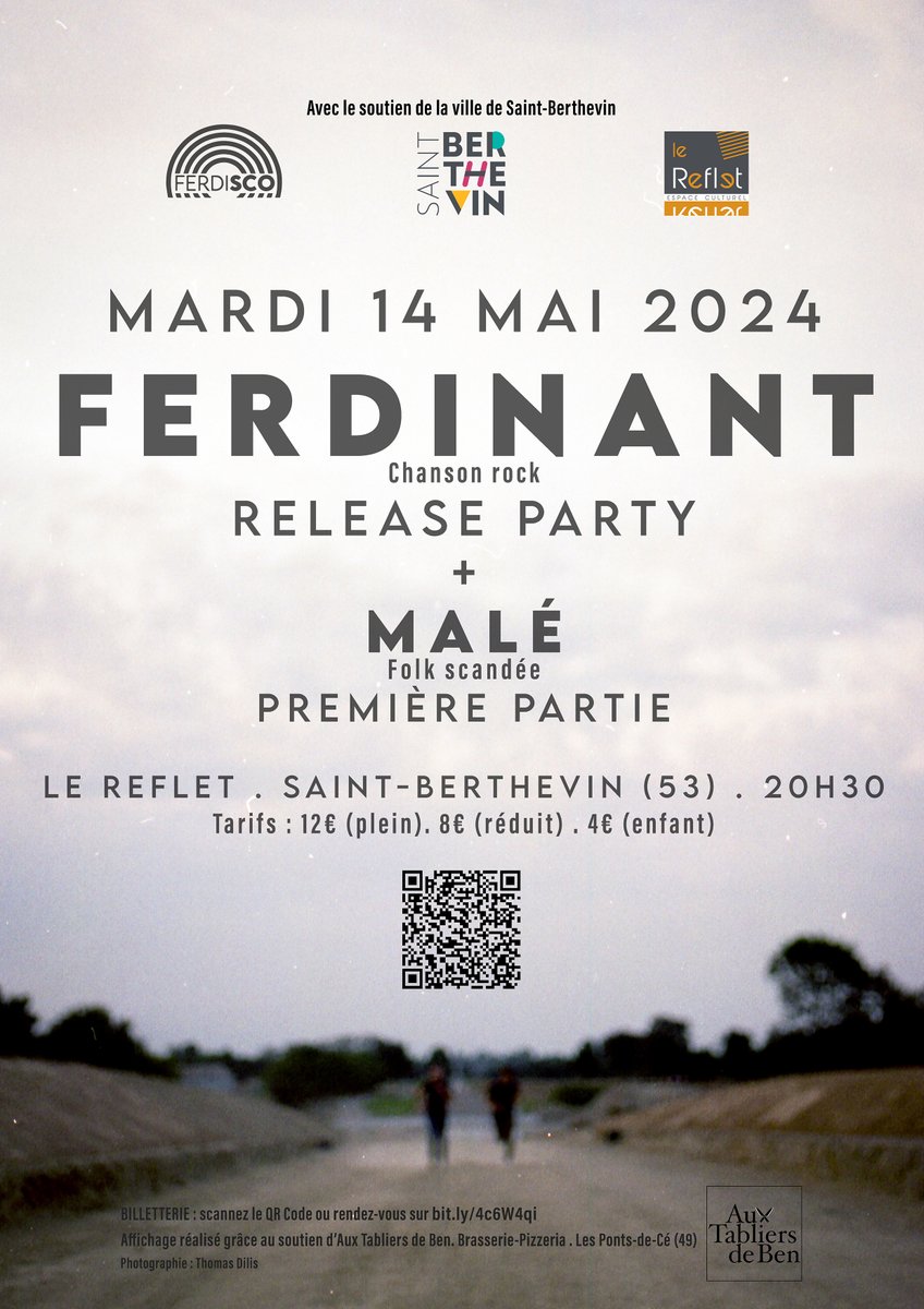 Notre RELEASE PARTY approche !
RDV mardi 14 mai, au Reflet, à Saint-Berthevin (Laval) → helloasso.com/associations/f…
Soyez-là, ce sera une date UNIQUE.

#Mayenne #PremierAlbum #Chanson #Rock #Ferdinant #Labellehistoire #Letempsquireste