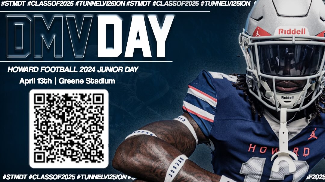 Less than 4 days till Junior Day‼️If you have not already registered, you don’t want to miss this opportunity 💯 #DMVDay #StudentAthletes #STMDT #HUBisonFootball #CompetitiveExcellence