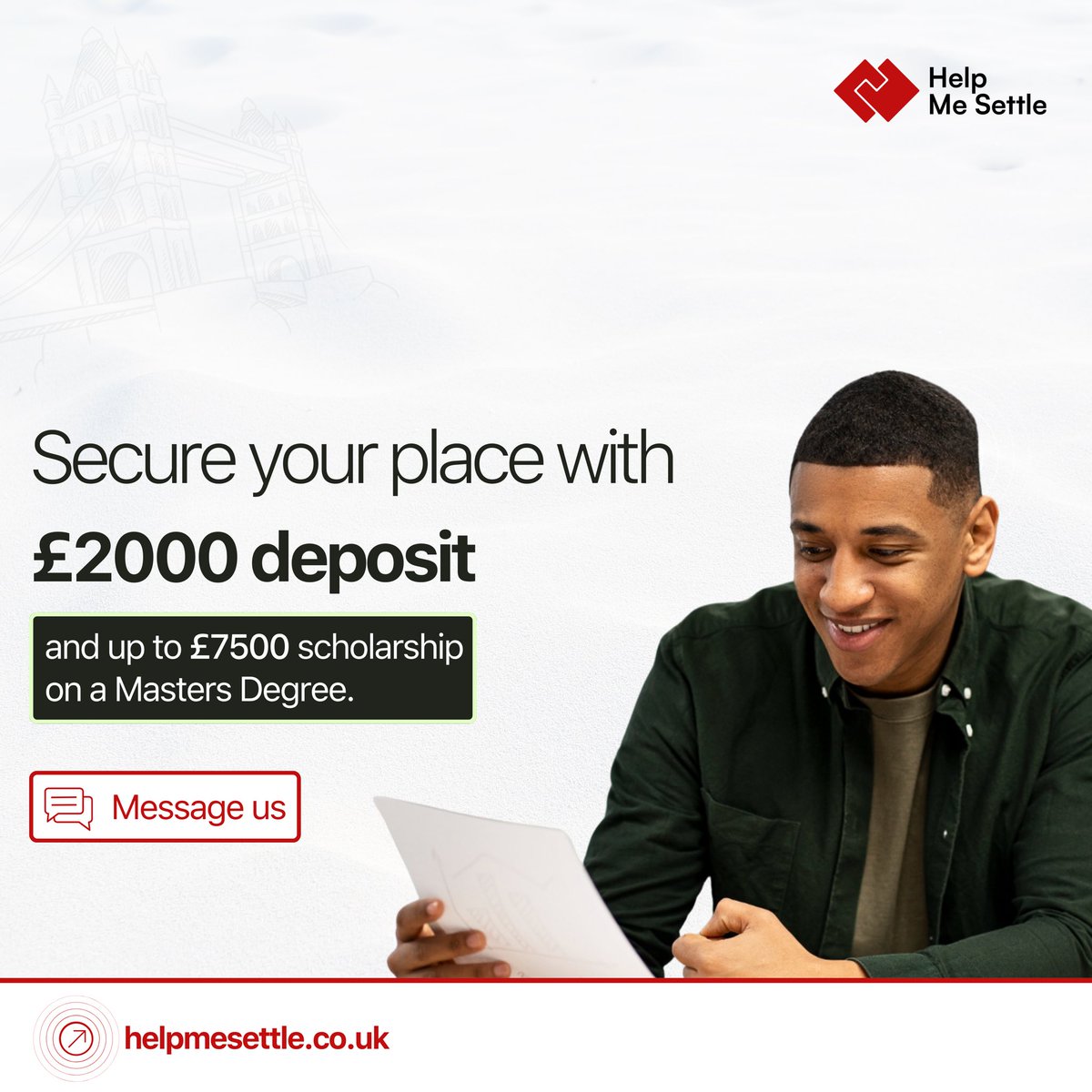 Looking for a University with low deposit fees and lots of scholarship opportunities? Drop us an email and secure your place with a UK University.

#lowdeposit #lowtuition #scholarship #ukuniversities #studyinuk