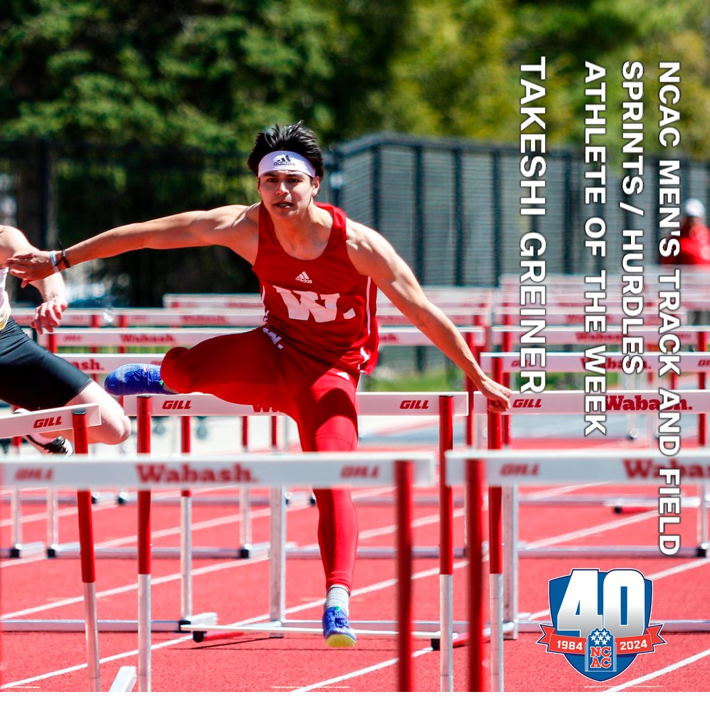 Wabash College senior Takeshi Greiner earns @NCAC Men's Track and Field Sprints / Hurdles Athlete Of The Week honors after two career-best finishes at Saturday's Huntsman Family Invitational. bit.ly/3VPKgmI @MOWNBU #WAF