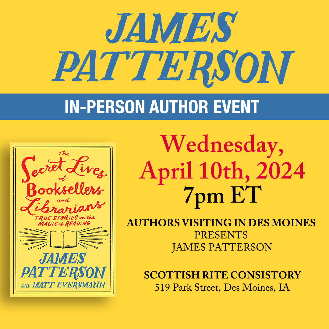 If you’re in the area tomorrow, come see me and the @DMRegister’s @CourtneyCare. We’ll be talking about my favorite book heroes. No, not Alex, Jane, Michael, Max or Lyndsay — I mean the ones HOLDING the pages, not the ones ON the pages — booksellers and librarians! I think you’ll…