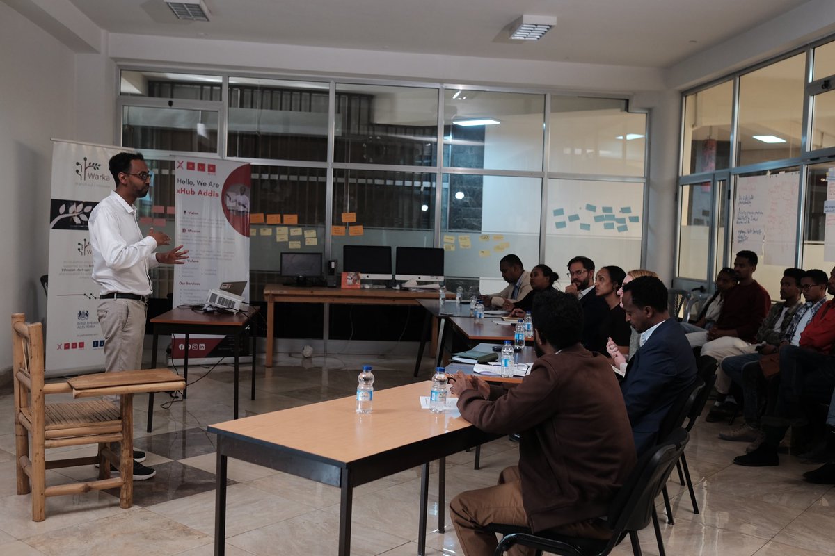 #Warka2 is underway! 👏 Warka is our tech incubation programme with @AddisXhub. Yesterday we heard amazing pitches to address the impacts of climate change. 🌱 🌳 Thank you to all the inspiring #Warka2 start-ups.