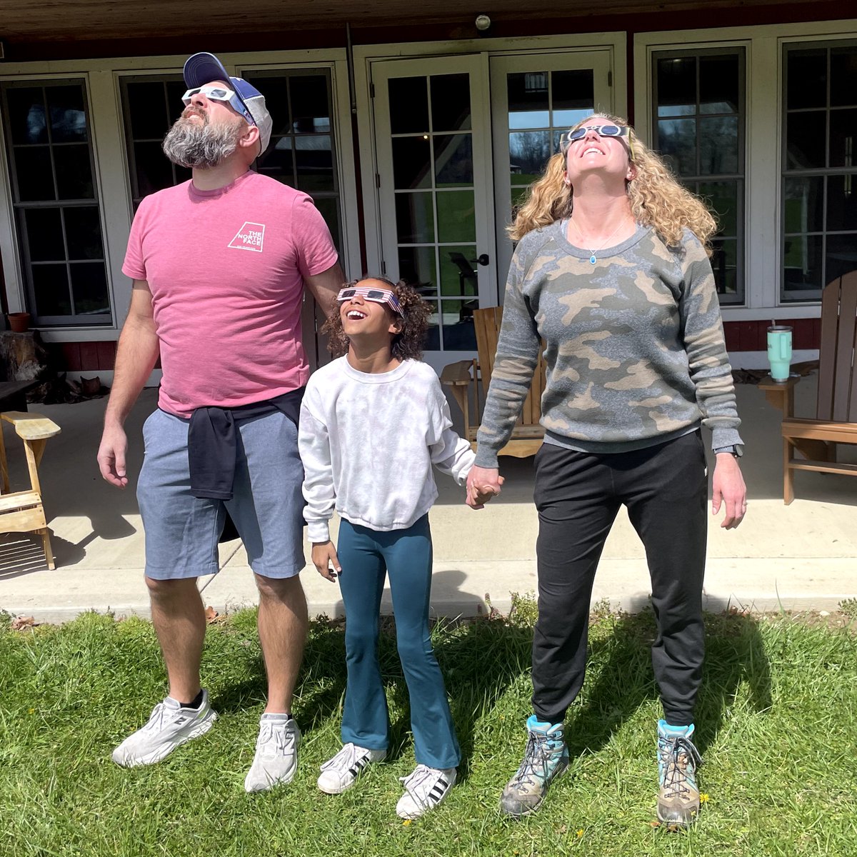 When you come to the Big Red Barn—smiles eclipse fears and hope eclipses doubt. Yesterday was a reminder in the magic of looking up, another camp speciality.