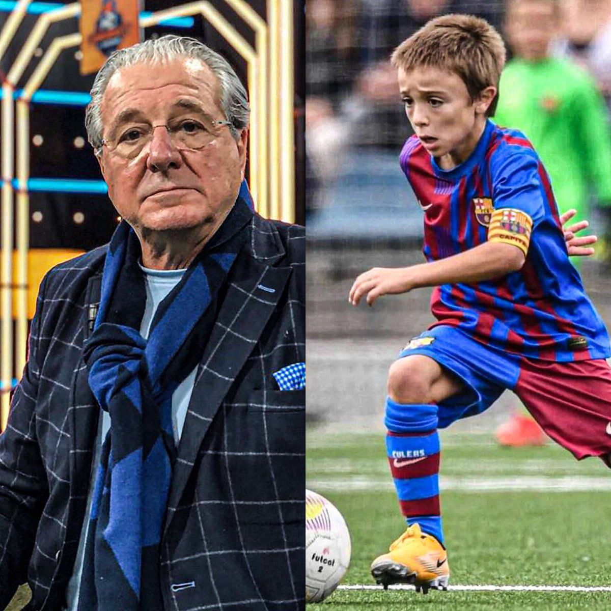 AtaqueFutbolero's tweet photo. "Hay un chico argentino en el Barcelona, categoría 2014 (Pedro Juárez), por el que ya notifiqué a AFA para advertir que no nos lo quiten.

¿Si podría ser un nuevo Messi? No, es mediocampista, director de juego. No tiene nada que ver con Messi, es un jugador de fútbol total. 

Un chico salteño que tiene un don para recibir la pelota y una visión periférica del juego, una capacidad de toma de decisiones y para verificar en cada momento cual es el pase idóneo, que para los que tenemos un gran criterio para observar lo vuelve un jugador de futuro".

Jorge D’Alessandro, con @diegoyudcovsky.

El futuro es encantador. 🔜🇦🇷