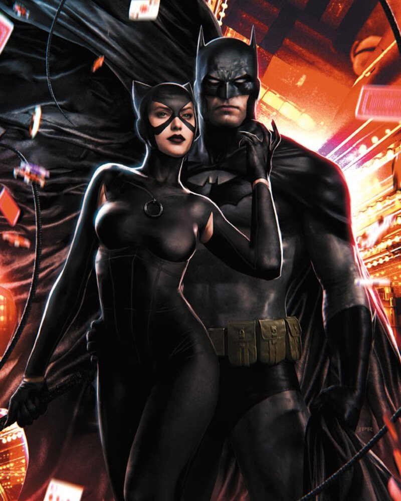 Batman and Catwoman
Art by Jeremy Robertst 🦇🐈‍⬛