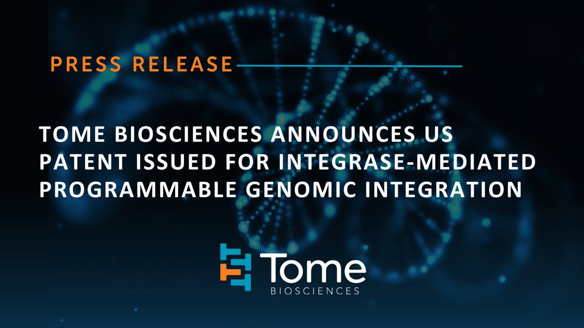 We are proud to announce the issuance of US Patent 11,952,571 for “Systems, Methods, and Compositions for Site-Specific Genetic Engineering Using Programmable Addition via Site-Specific Targeting Elements (PASTE)” by the @USPTO. Read more here: bit.ly/3IkVuHV