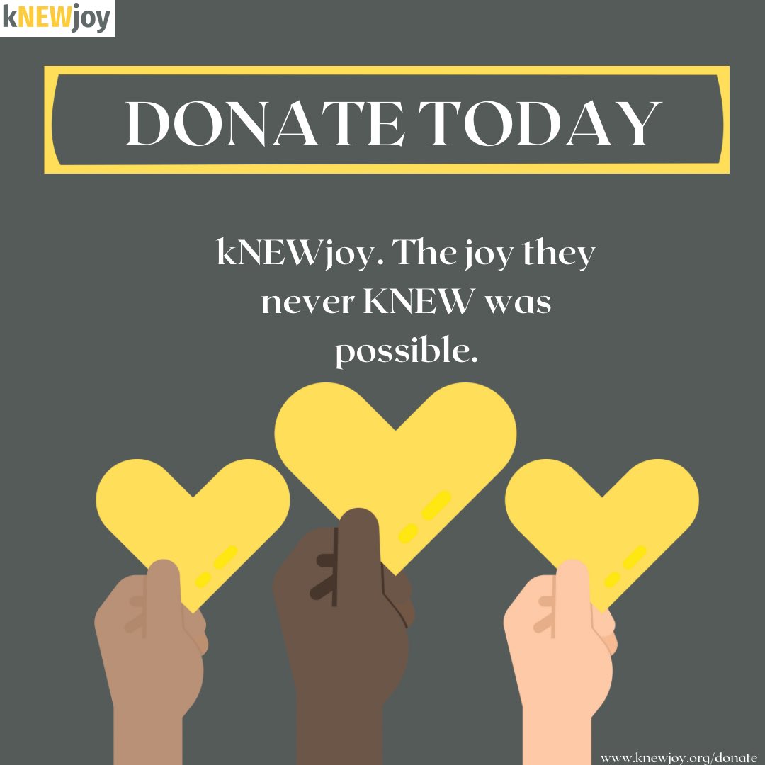 Link in our bio to donate! #kNEWjoy #giveback #nonprofit #donate