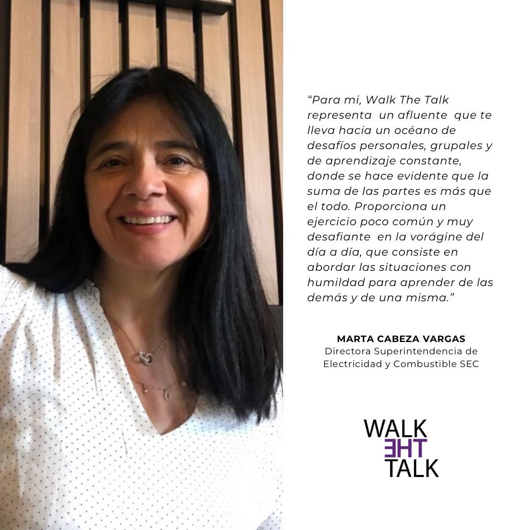 Walk The Talk (@walkthetalkcl) on Twitter photo En #WTT estamos muy contentos por sumar a nuestro Grupo WTT-33 a Marta Cabeza. Ella es una gran inspiración para todas las mujeres del sector energético de Chile y del mundo. Con Marta en el equipo seguiremos construyendo talento y poder. Bienvenida Marta! <a href="/MinEnergia/">Ministerio de Energía</a> <a href="/SEC_cl/">Superintendencia de Electricidad y Combustibles</a> En #WTT estamos muy contentos por sumar a nuestro Grupo WTT-33 a Marta Cabeza. Ella es una gran inspiración para todas las mujeres del sector energético de Chile y del mundo. Con Marta en el equipo seguiremos construyendo talento y poder. Bienvenida Marta! <a href="/MinEnergia/">Ministerio de Energía</a> <a href="/SEC_cl/">Superintendencia de Electricidad y Combustibles</a>