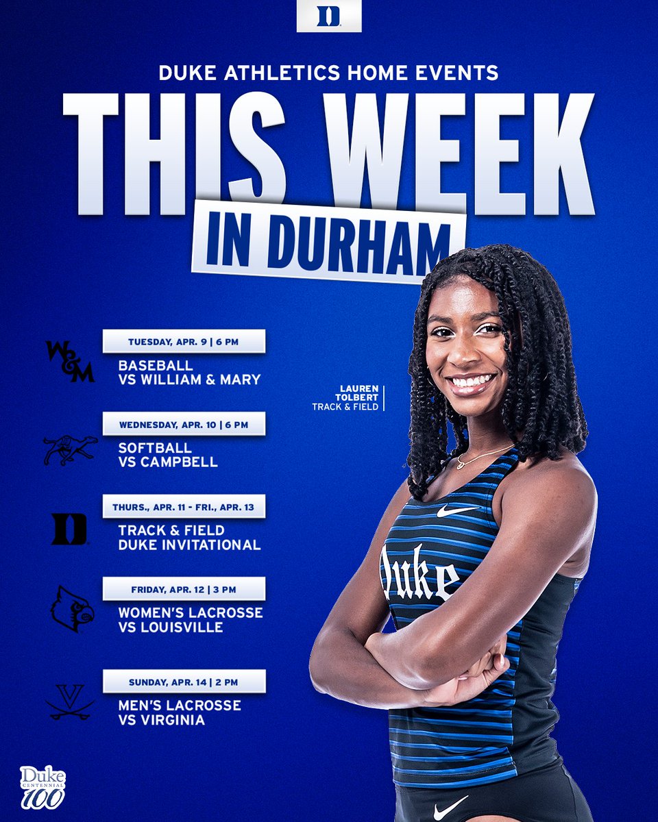 This Week in Durham! 🎟️ goduke.us/DukeTickets