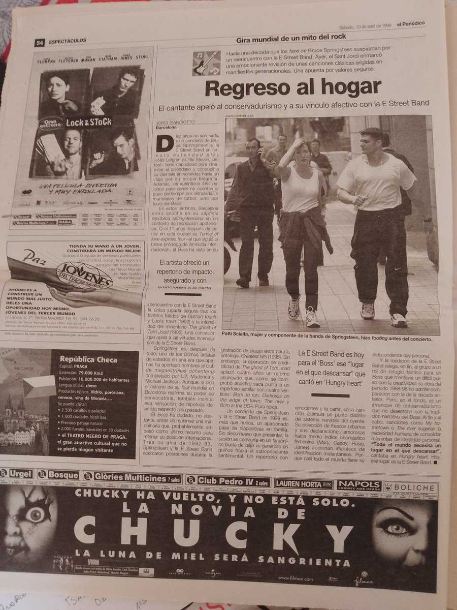 Reunion Tour kick off 25th anniversary special post @NBTBPodcast news front page feature inside it's all about WW3 and Bruce the two big stories in Spain
