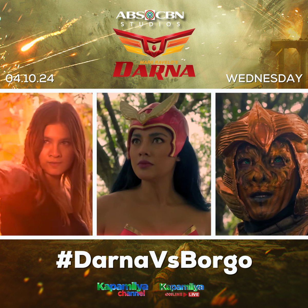 Humanda na sa kanilang mga BANGGAAN! Umubra naman kaya ang kasamaan laban sa kabutihan?🔥🐍 #DarnaVsBorgo ngayong Wednesday sa Mars Ravelo’s #Darna | 3:15PM sa Kapamilya Channel, Kapamilya Online Live at A2Z!✨ #JRBCreativeProd