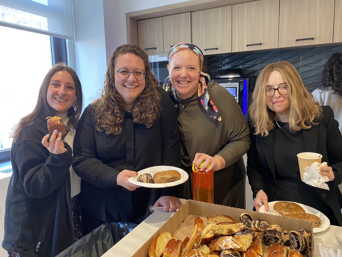 Doing our part to help clean out the fridge before pesach.😉 Thank you to our incredible HR team for a delicious Rosh Chodesh Nissan breakfast.