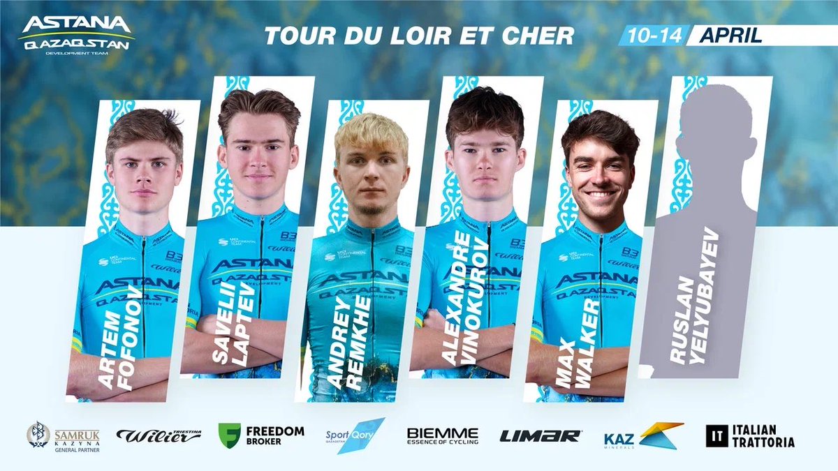 🇫🇷 ROSTER: Tour du Loir et Cher We are ready to pin the race numbers again tomorrow! #AstanaQazDev